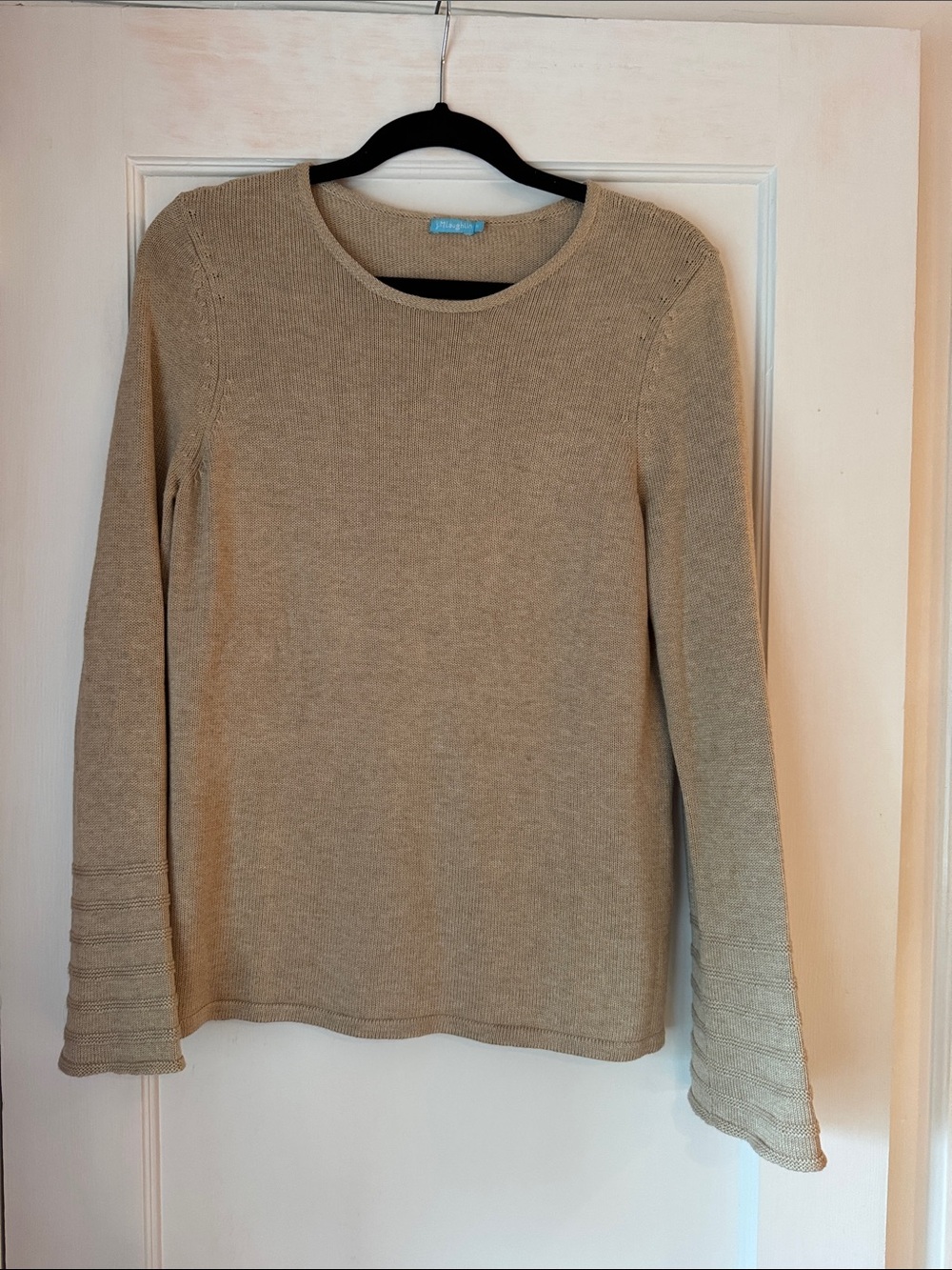 J. McLaughlin Lightweight Crewneck Sweater - Heathered Oatmeal